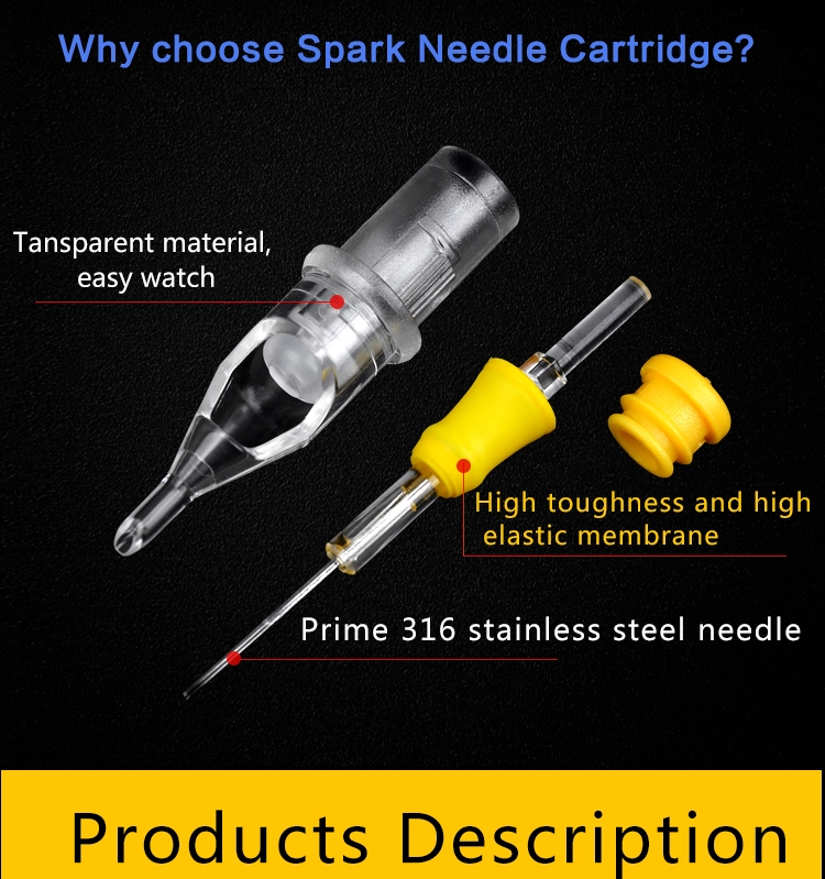 100% Original Spark Tattoo Needle Membrane Tattoo Cartridges