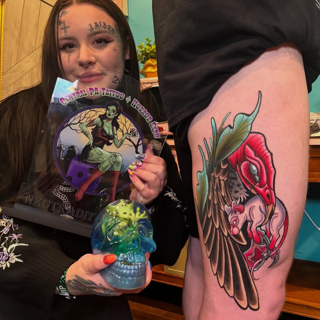 Tattoo of the day color Saturday 1st place fresh neotraditional at cpatattooexpo with this t