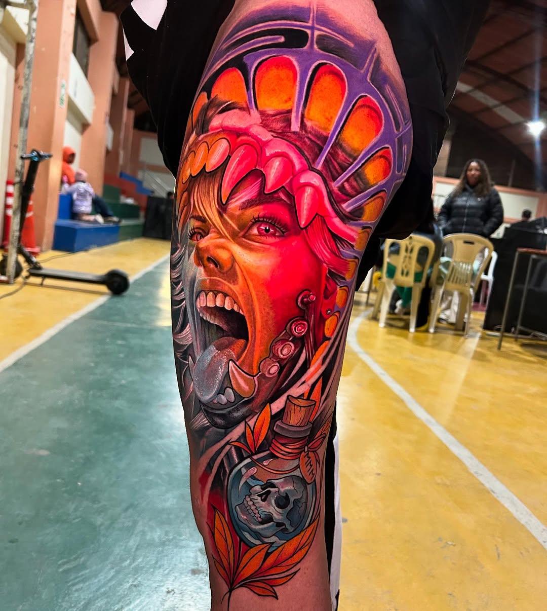 Se logr mi gente en full color en la expotattoocajamarca Usando los mejores productos spark