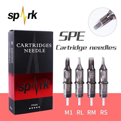 Spark Greywash Tattoo Needle Cartridges Curved Magnum