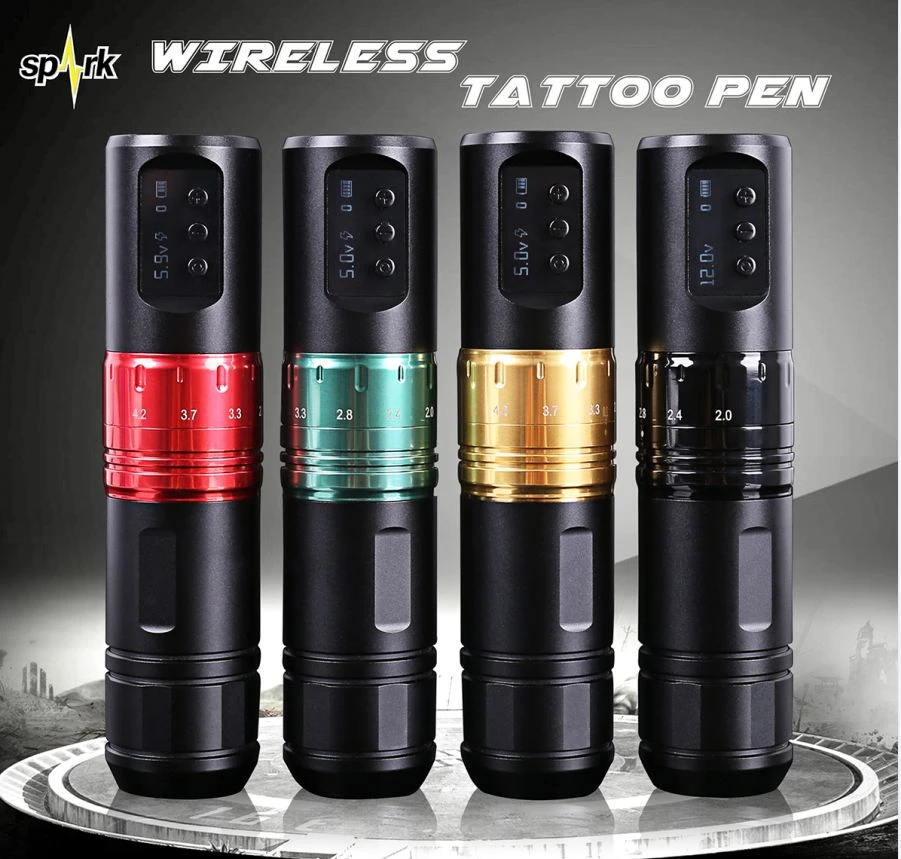 Newest Spark Wireless High Quality Brushless Motor Tattoo Cartridges Machine For Tattoo Body Arts