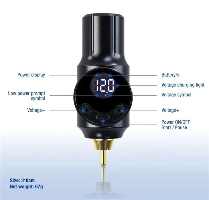 RCA MINI Tattoo Battery Wireless Tattoo Power Supply