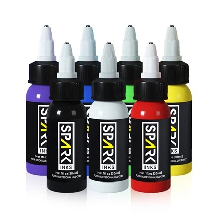 7 Colors OEM Spark Permanent Professional Tattoo Ink
