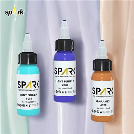 Leadfree Tattoo Ink Spark Tattoo Ink Set Professional Tattoo Ink Display