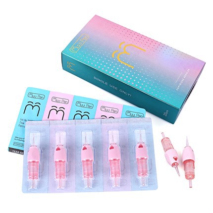 Custom Pink Art Silicone Sterile Tattoo Cartridge Needles