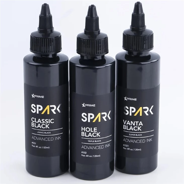 Tattoo Inks in Bulk 8OZ Black Ink Series Hole Black Triple Black Spark Tattoo Ink Leadfree Tattoo Ink